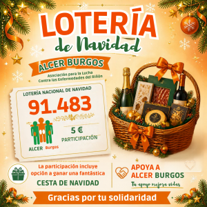 Cartel venta lotería Navidad ALCER